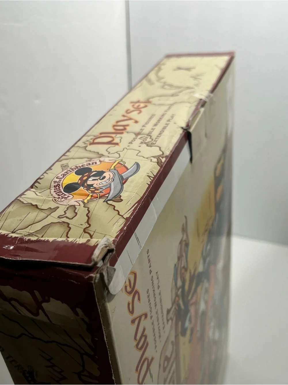 Disney Pirates of the Caribbean Mickey Mouse Pirate Ship Deluxe Playset Vintage,